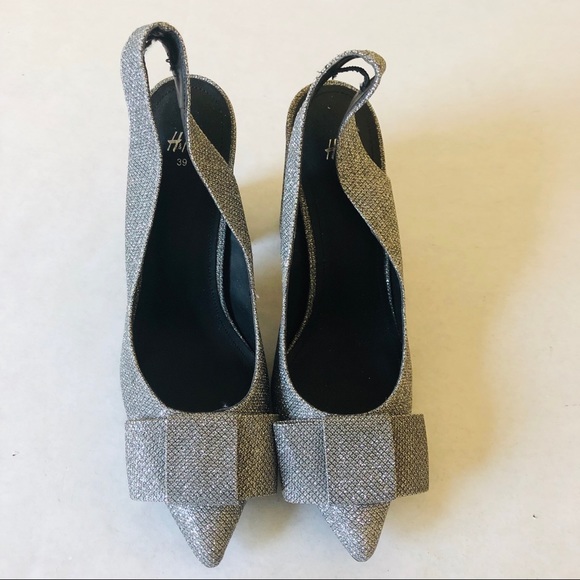 Women's Glittery Slingbacks NEW - Picture 3 of 8